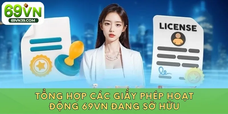 Tổng hợp các giấy phép hoạt động 69VN đang sỡ hữu